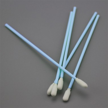 Small Round Head Medical Foam Cleaning Swab with Long Handle