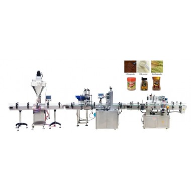 Auto powder filling and packing production line