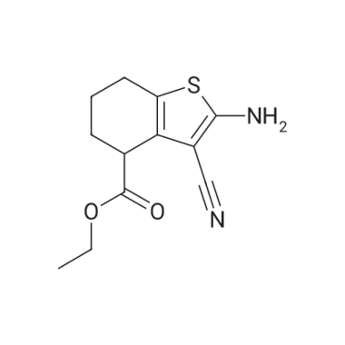 Ethyl 2-amino-3-cyano-4,5,6,7-tetrahydrobenzo[b]thiophene-4-carboxylate