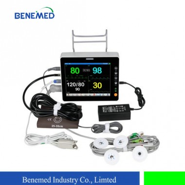 Multi-Parameter Patient Monitor 12.1 Inch TFT LCD Screen BenePM-12 with Six Parameters