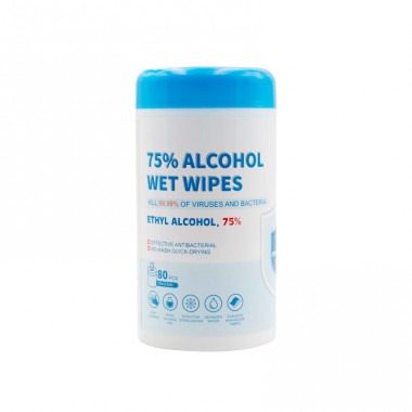 Multipurpose Disposable Medical Non-woven 75% Alcohol Sanitizing Wipes 80 PCS
