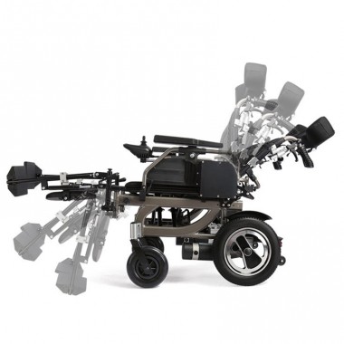 Factory Price Luxury Aluminium Smart Lithium Battery Electric Wheel Chair Power Frame Wheelchair