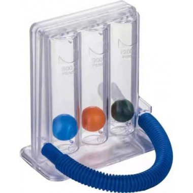 3 Ball Incentive Spirometer Breathing Exerciser 600/900/1200cc Deep Lung Trainer with Mouthpiece CE ISO13485 for Post Surgery