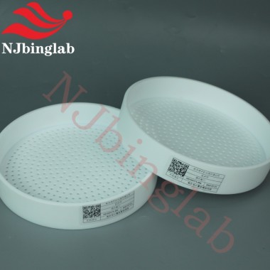 PTFE Circular 2mm 10mesh Sieve Suitable for Air-Dried Soil Samples, Geological Research