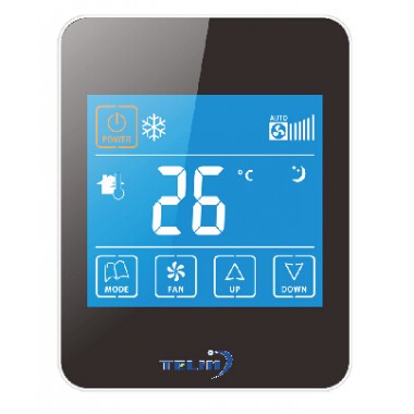 AC860F air conditioning digital LCD Weekly Programming the fan coil room thermostat