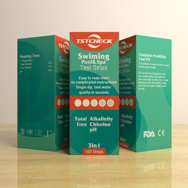Water test kit 4in1 Swimming pool and Spa test strips pH, cholrine bromine