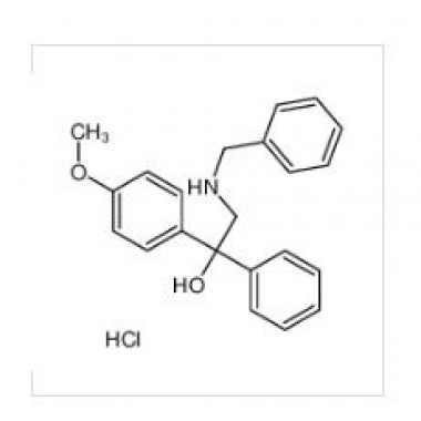 2-(benzylamino)-1-(4-methoxyphenyl)-1-phenylethanol,hydrochloride