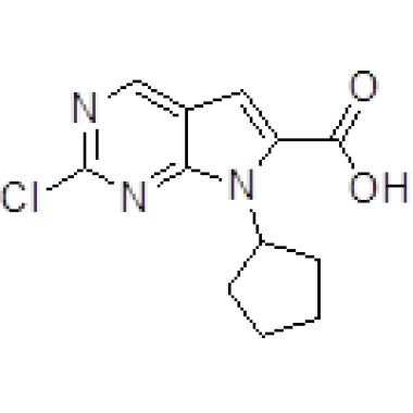 2-chloro-7-cyclopentyl-7H-pyrrolo[2,3-d]pyriMidine-6-carboxylic acid