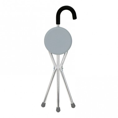 high quality ABS round stool walking stick with chair for disabled and old people