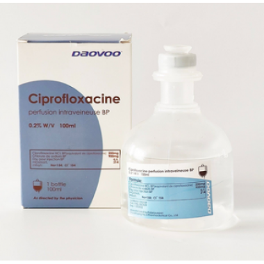 Ciprofloxacin Intravenous Injection, 200mg/100ml, USP/GMP Certified, for UTIg,Tablets Broad-Spectrum Antibiotic for UTI, Respiratory & Skin Infections
