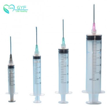 Hot product syringe 1ml 2ml 2.5ml 3ml 5ml 10ml vaccine syringe