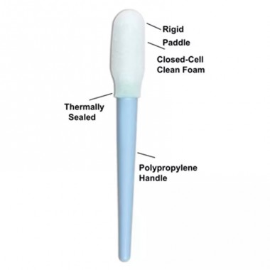 Closed-cell Polyurethane Foam Round Tipped Industrial Swab for keyboard Cleaning