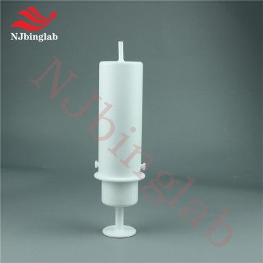 Durable PTFE Syringe / Sampler Chemical Resistant Icp-Ms Laboratory Precision 100ml