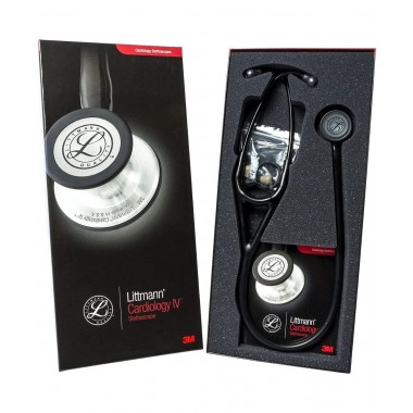 3M Littmann Cardiology IV Diagnostic Stethoscope Special Black Edition (6163)