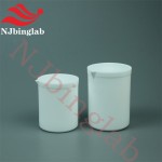 Njbinglab PTFE Beaker, Corrosion Resistance, for Transfering Solutions in Chemical Laboratory