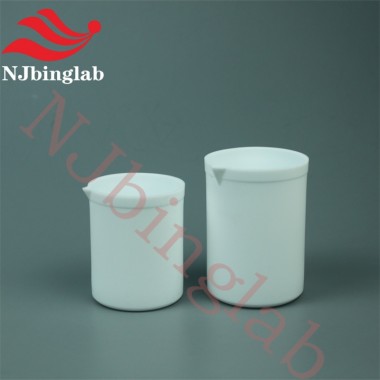 Njbinglab PTFE Beaker, Corrosion Resistance, for Transfering Solutions in Chemical Laboratory