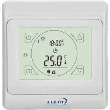 E91 230Volt 16A Programmable Touch Screen Room Thermostat