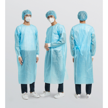PP+PE protective material isolation gown