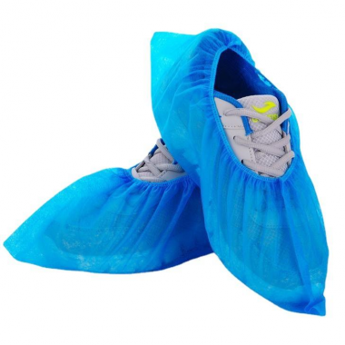 Medical Shoe Covers Disposable Plastic Shoe Covers Disposable Blue Non Woven Dust Proof Overshoes