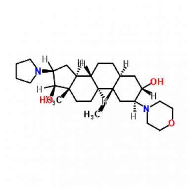 (2b,3a,5a,16b,17b)-2-(4-Morpholinyl)-16-(1-pyrrolidinyl)androstane-3,17-diol