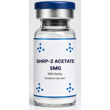 Lyophilized Research Peptide GHRP-2 Acetate Growth Hormone Secretagogue Metabolism Lab Compound GHRP-2 Acetate 5mg