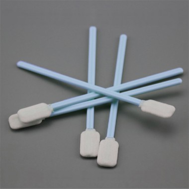 Double-layer Knitted Large Rectangular Head Polyester Swab for Medical Sampling