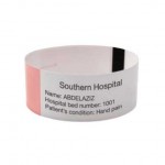 Healthcare Thermal Printable Wristbands Medical ID Bands Patient Wristband for babies,Adhesive closure