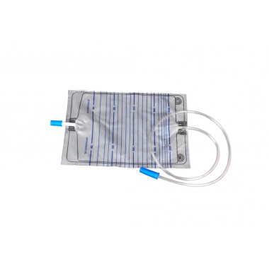 Economy Urine Bag 2000ml Disposable Urinary Drainage Bag with T-Valve Push-Pull Outlet Medical Grade PVC for Bedside Patient Care CE ISO13485