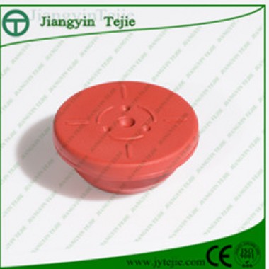 32mm red butyl rubber stopper for glass bottle