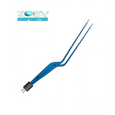Hardy American Bipolar Forceps Angled Shape Straight, Hardy American Bipolar Forceps, Electrosurgical Forceps