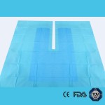 Disposable nonwoven surgical hip drapes pack