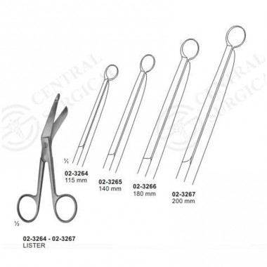 Bandage Scissors Lister 14cm