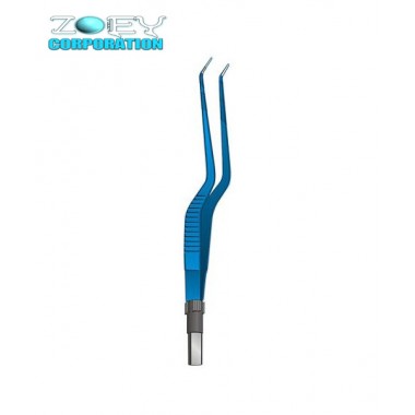 Bayonet Bipolar Forceps - European, Bayonet Bipolar Forceps Angle UP Tips