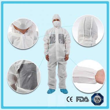 Disposable nonwoven Flame-retardant coverall