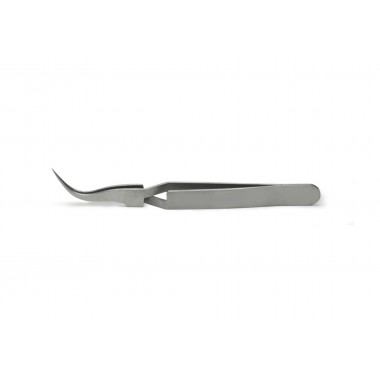Tweezers #7, 12cm, Curved, 0.07x0.03mm Tips, Self-closing