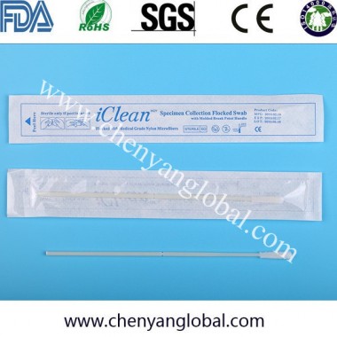 Medical DNA Test Sample Collection Nylon Flocked Swab