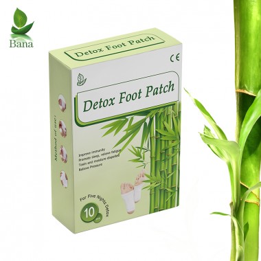 Chinese Supplier 5 Bags Per Box Bamboo Vinegar Foot Detox Patches