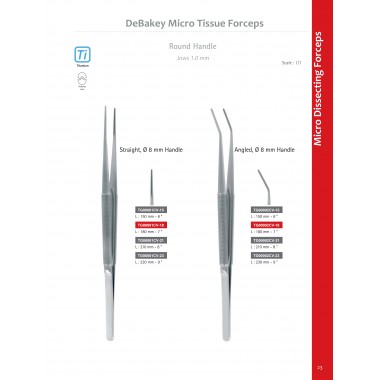 DeBakey Micro Tissue Forceps