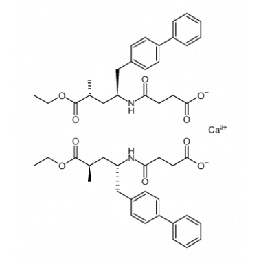 4-(((2S,4R)-1-([1,1\'-biphenyl]-4-yl)-5-ethoxy-4-methyl-5-oxopentan-2-yl)amino)-4-oxobutanoic acid