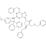 6-(Benzyloxy)-9-((1S,3R,3S)-4-(benzyloxy)-3-(benzyloxymethyl)-2-methylenecyclopentyl)-N-((4-methoxypheny)diphenylmethyl)-9H-purin-2-amine;N7