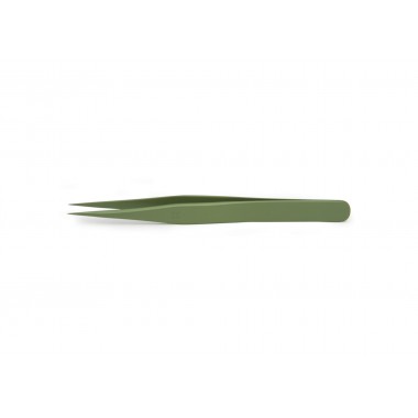 Teflon Coated Tweezers, 11cm, Straight, 0.25x0.1mm Tips