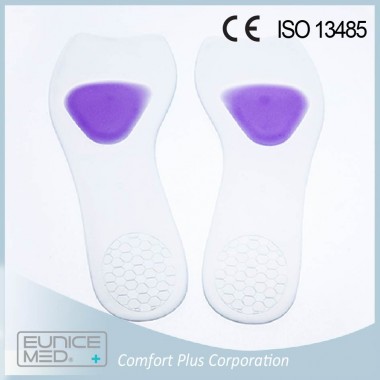 High heel silicone insoles