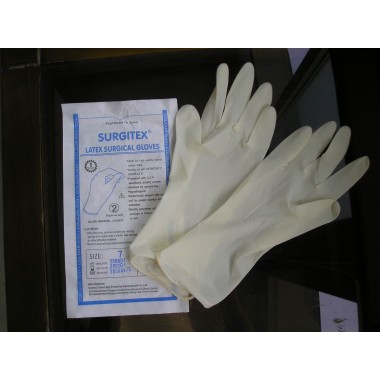 latex surgical gloves