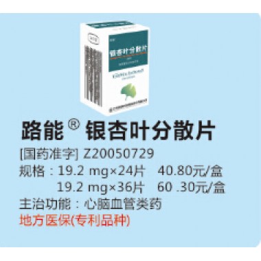 Luneng Ginkgo Dispersible Tablets