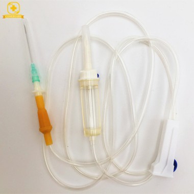 disposable pediatric Infusion sets with flow regulator spike