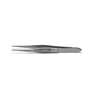 Iris Forceps, 10cm, Straight, 1x2 Teeth, German