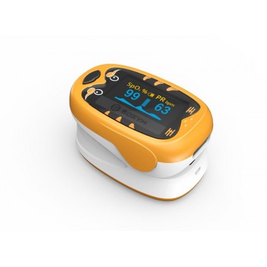 BOXYM Baby Finger Pulse Oximeter SpO2 Fingertip Blood Oxygen Meter child kids Built-in Lithium Battery Okids