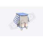 Medicine Trolley with 4 Drawer