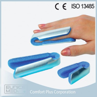 Fold-over finger splint