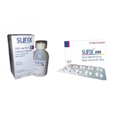 SUFIX SUSPENSION 100MG, SUFIX TABLETS